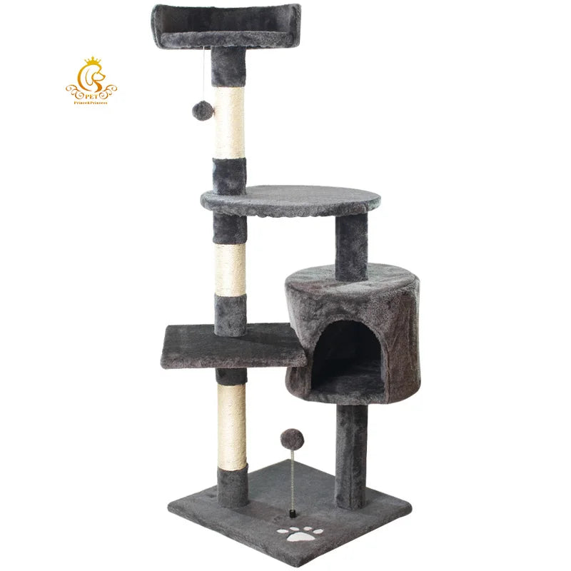 Modern Wooden Cat Towe