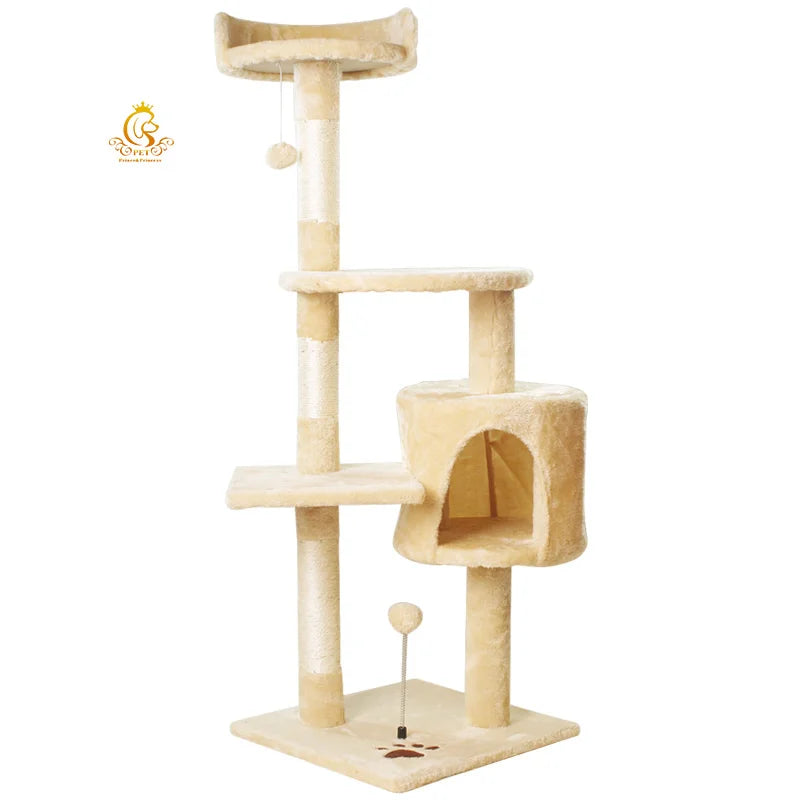 Modern Wooden Cat Towe
