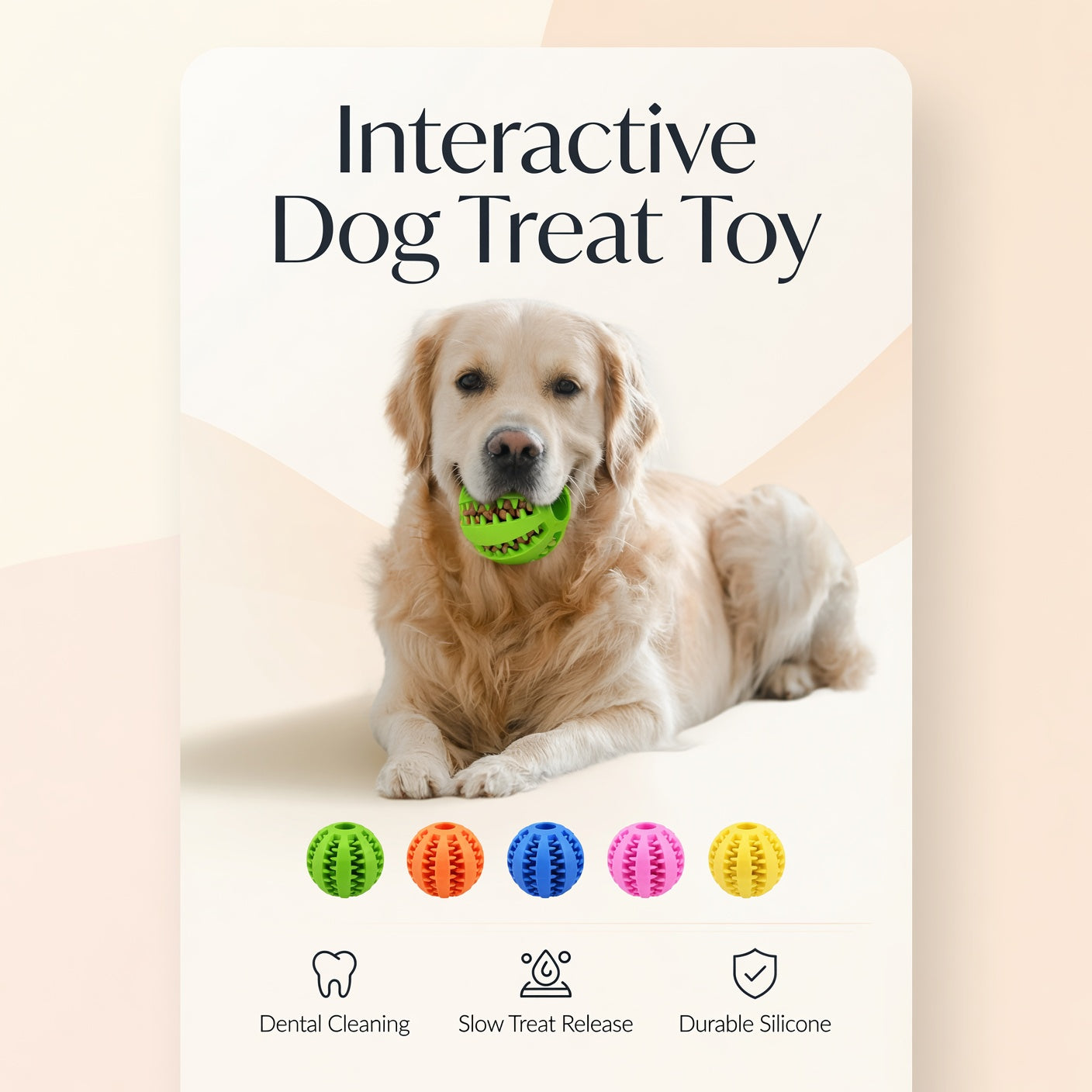 Natural Rubber Dog Chew Ball