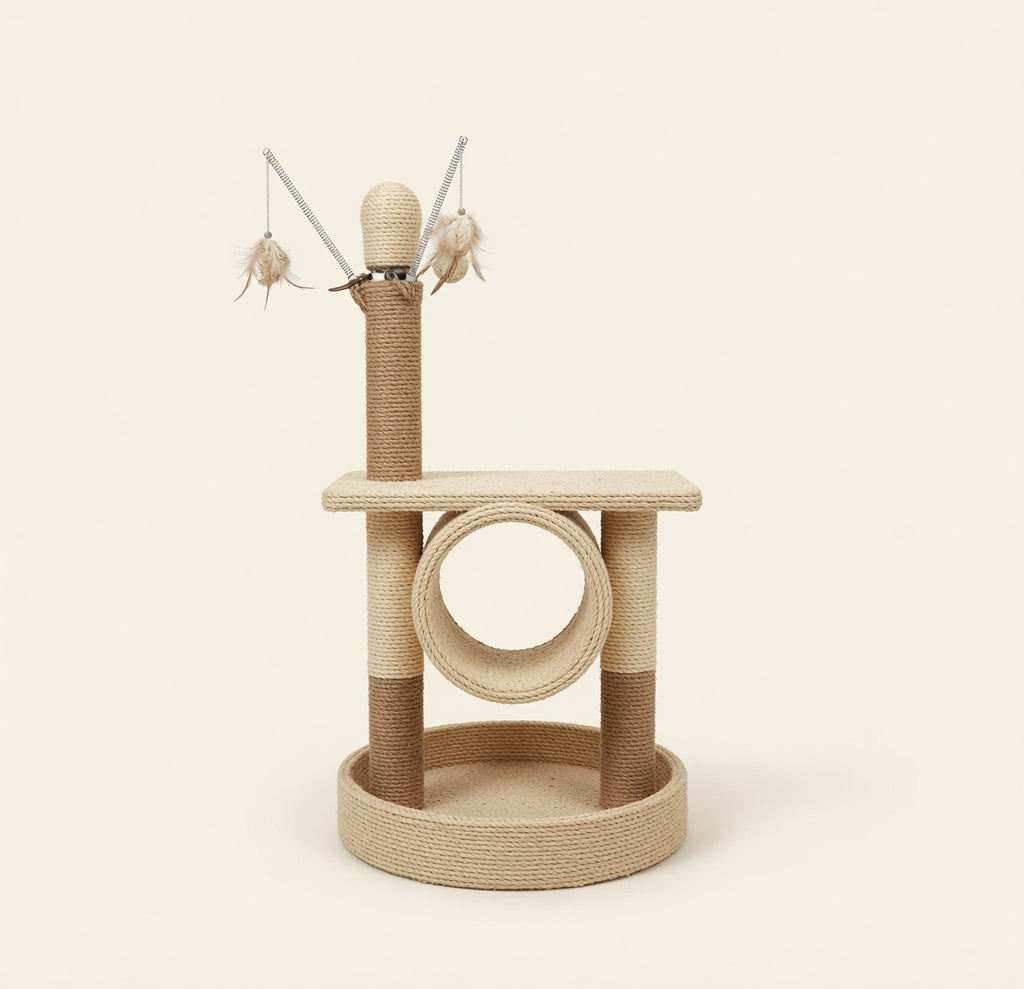 Modern Wooden Cat Tower